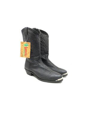 Laredo Men's 11" East Bound Western Leather Boots 68610 Black Size 7.5EW